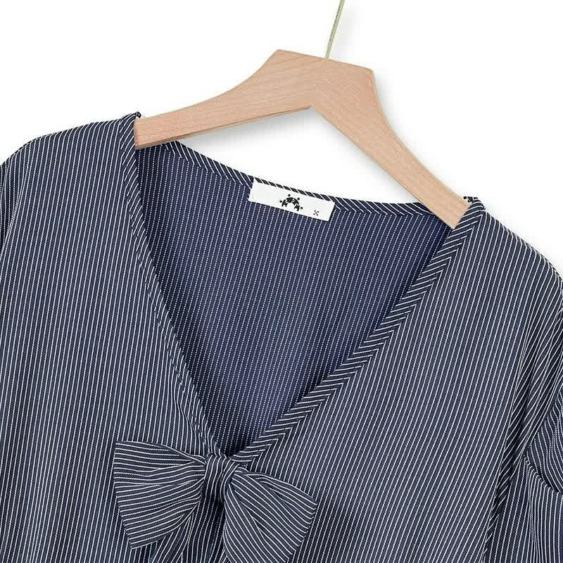 Bow Tie Casual Midi Dress - image 3