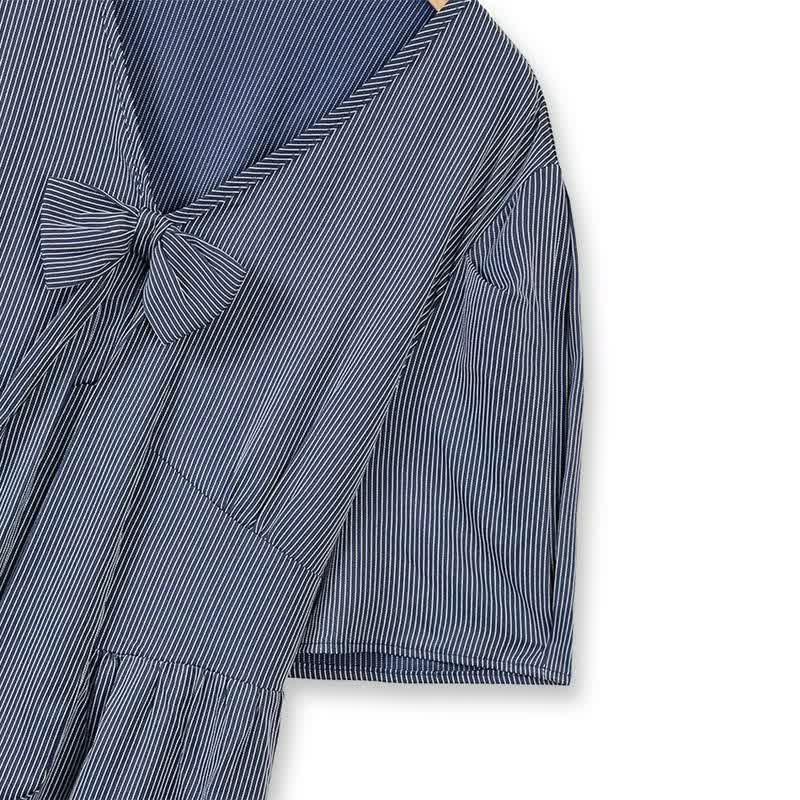 Bow Tie Casual Midi Dress - image 4