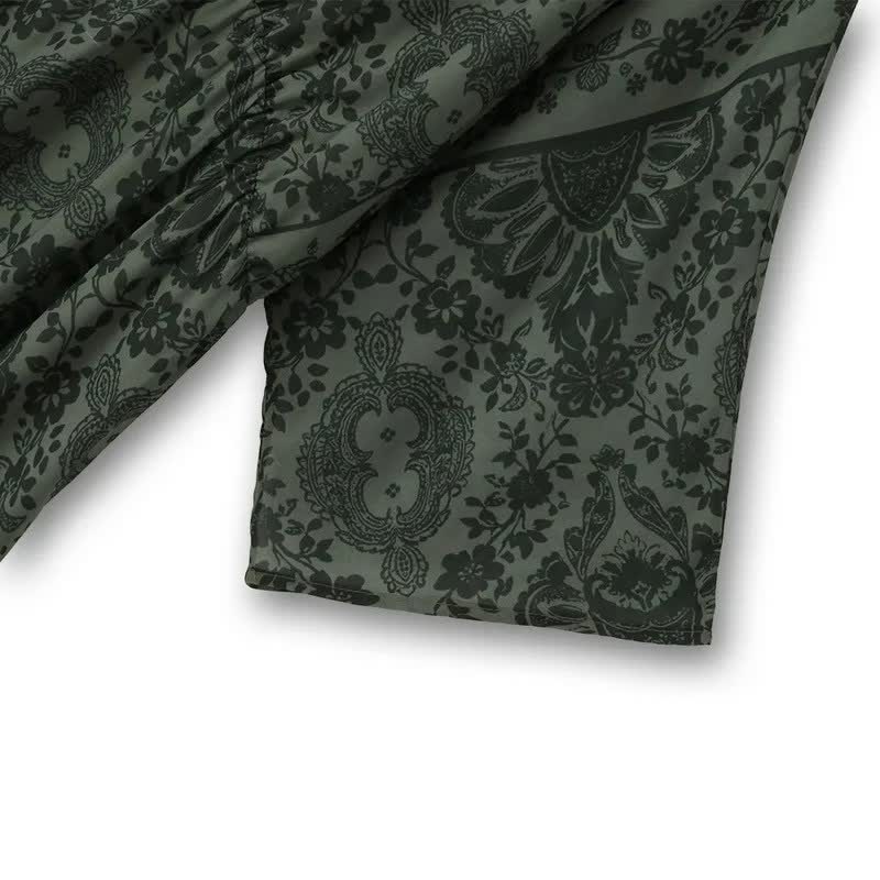 Vintage Floral Midi Dress - image 3