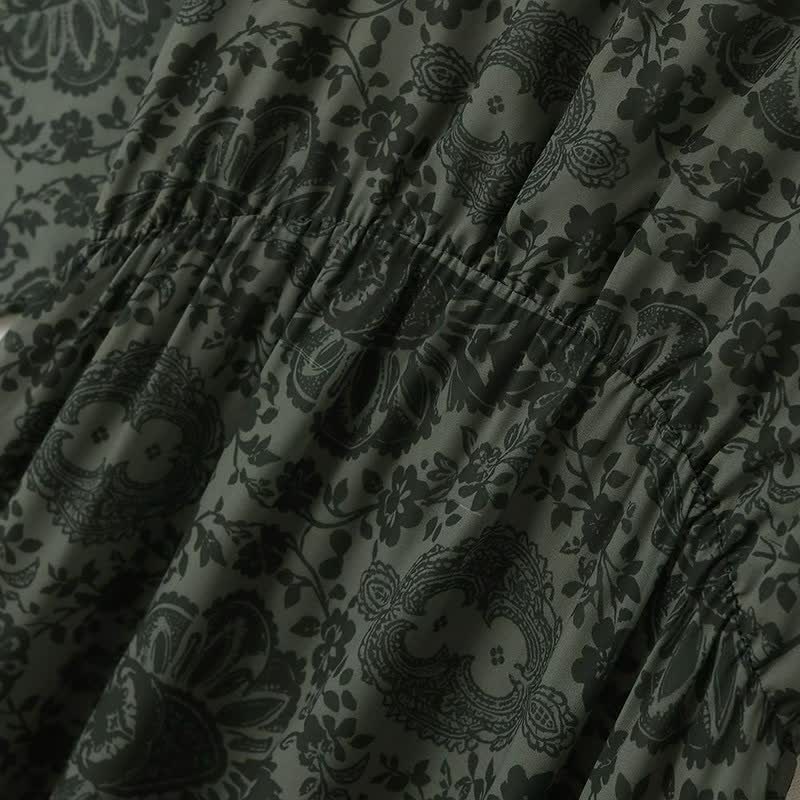 Vintage Floral Midi Dress - image 2