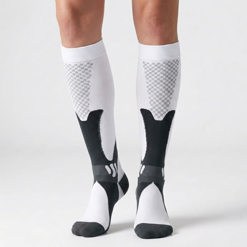 Colorful Stripe Compression Socks(3 Pairs) - image 2
