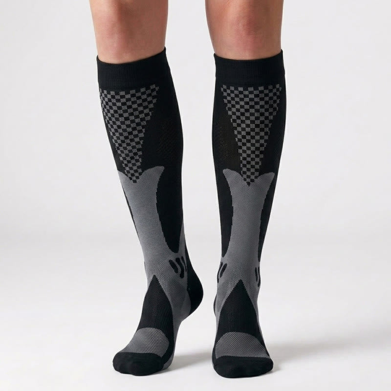 Colorful Stripe Compression Socks(3 Pairs) - image 3