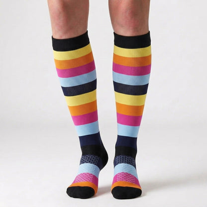 Colorful Puzzle Compression Socks(4 Pairs) - image 2