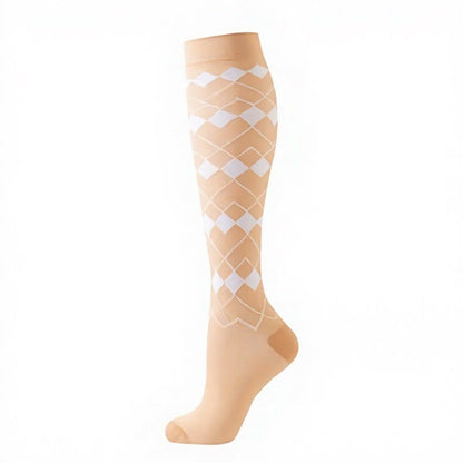 Cocoa Hearts Compression Socks(6 Pairs) - Apricot - S/M - image 11