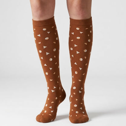Black Heart Compression Socks(6 Pairs) - Coffee - S/M - image 4