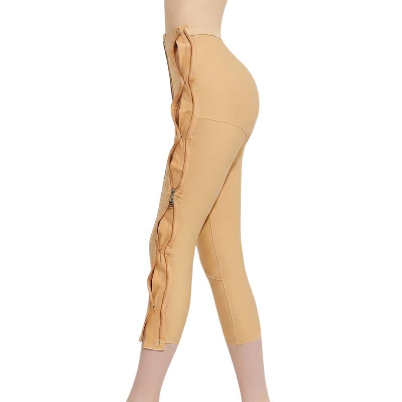 High-Waisted Adjustable Dual-Zip Capri Shaping Pants - image 3