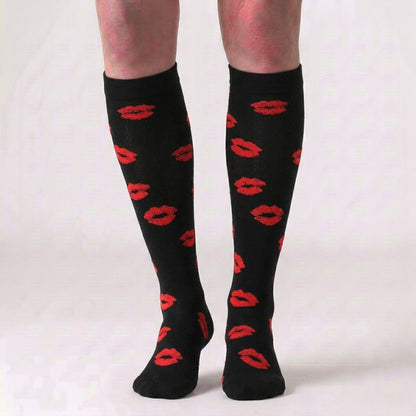 Plus Size Various Patterns Compression Socks(6 Pairs) - image 6