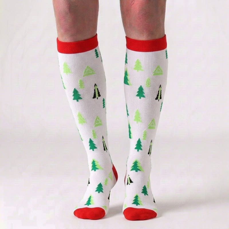 Christmas Knee High Compression Socks(6 Pairs) - image 2