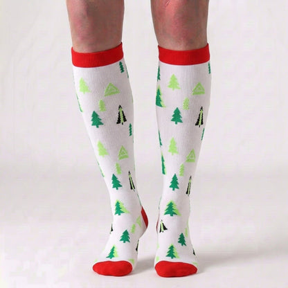 Christmas Knee High Compression Socks(6 Pairs) - image 2
