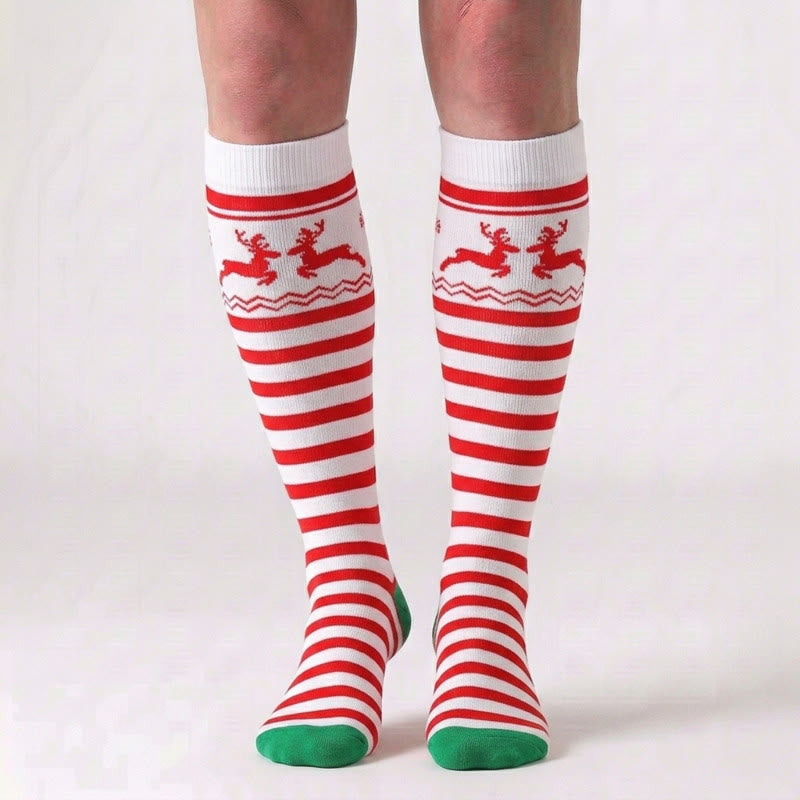 Christmas Knee High Compression Socks(6 Pairs) - image 1