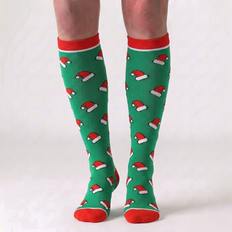 Christmas Knee High Compression Socks(6 Pairs) - image 3