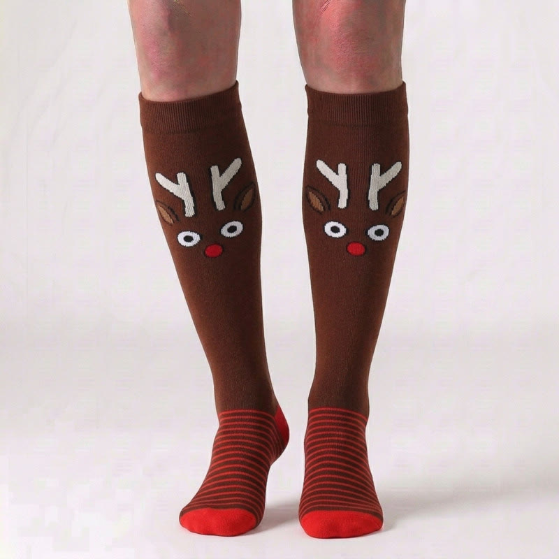 Christmas Knee High Compression Socks(6 Pairs) - image 6