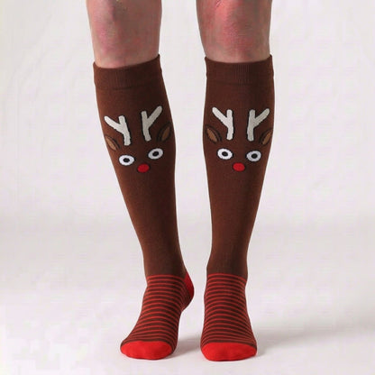 Christmas Knee High Compression Socks(6 Pairs) - image 6