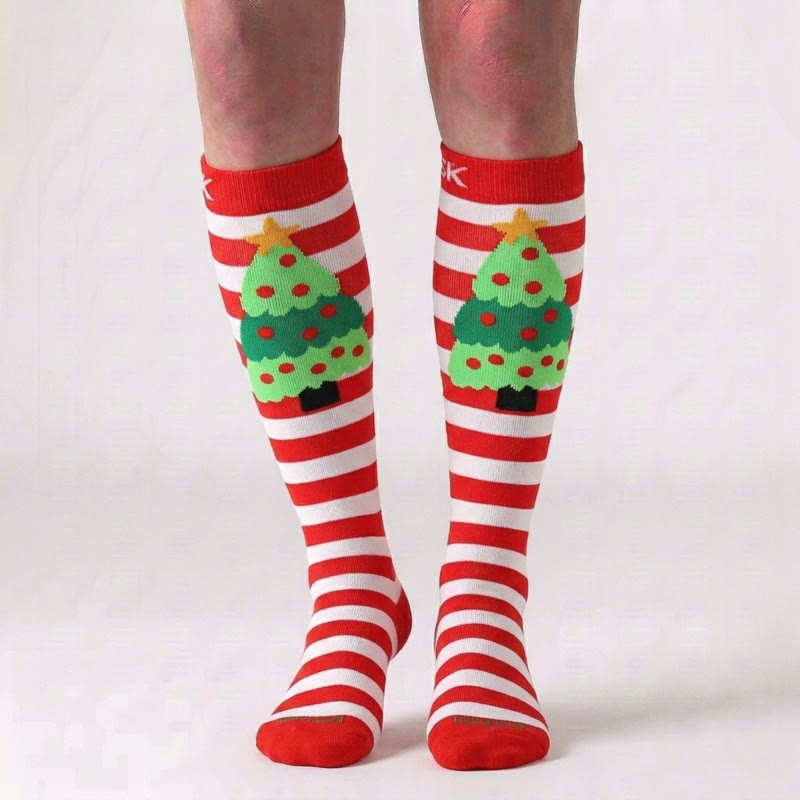 Christmas Knee High Compression Socks(6 Pairs) - image 5
