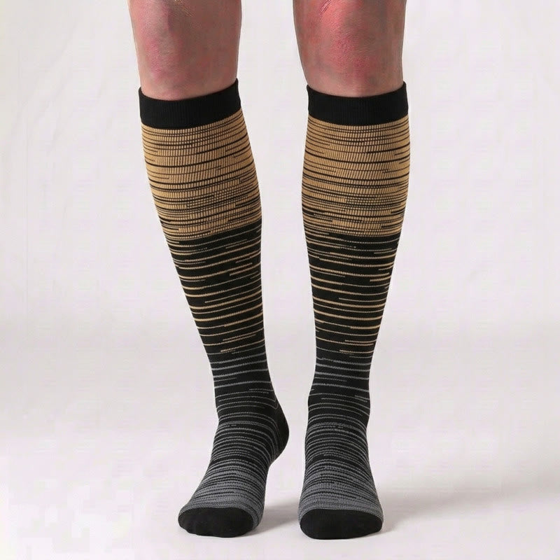 Color Thin Lines Compression Socks(6 Pairs) - image 3