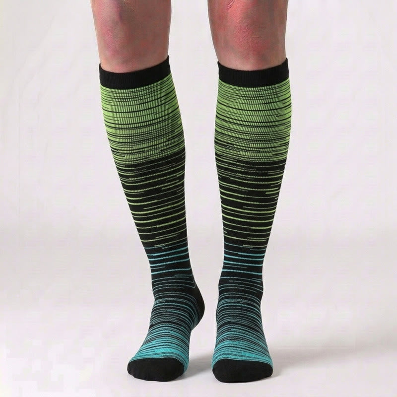 Color Thin Lines Compression Socks(6 Pairs) - image 6