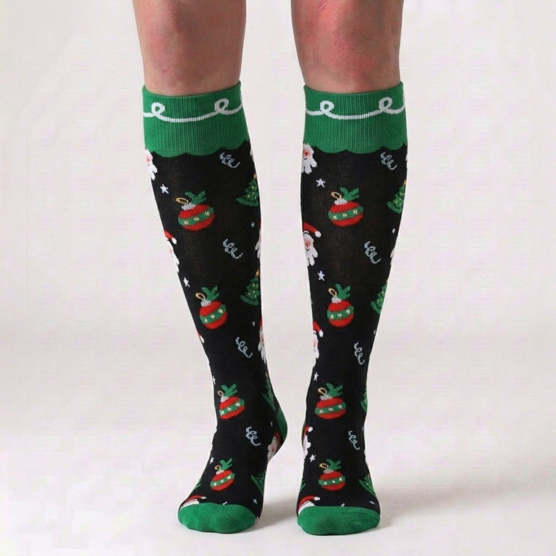 Christmas Cute Pattern Compression Socks(6 Pairs) - image 5