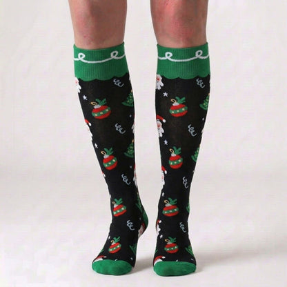 Christmas Cute Pattern Compression Socks(6 Pairs) - image 5