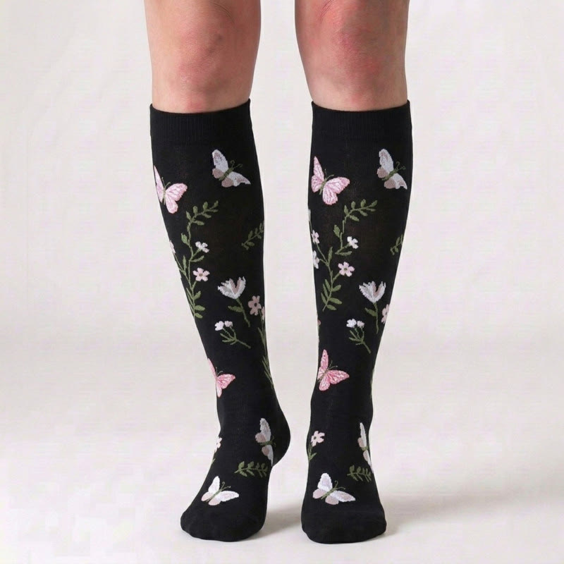 Butterfly Dragonfly Compression Socks(3 Pairs) - image 3