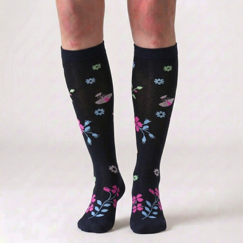Butterfly Dragonfly Compression Socks(3 Pairs) - image 1