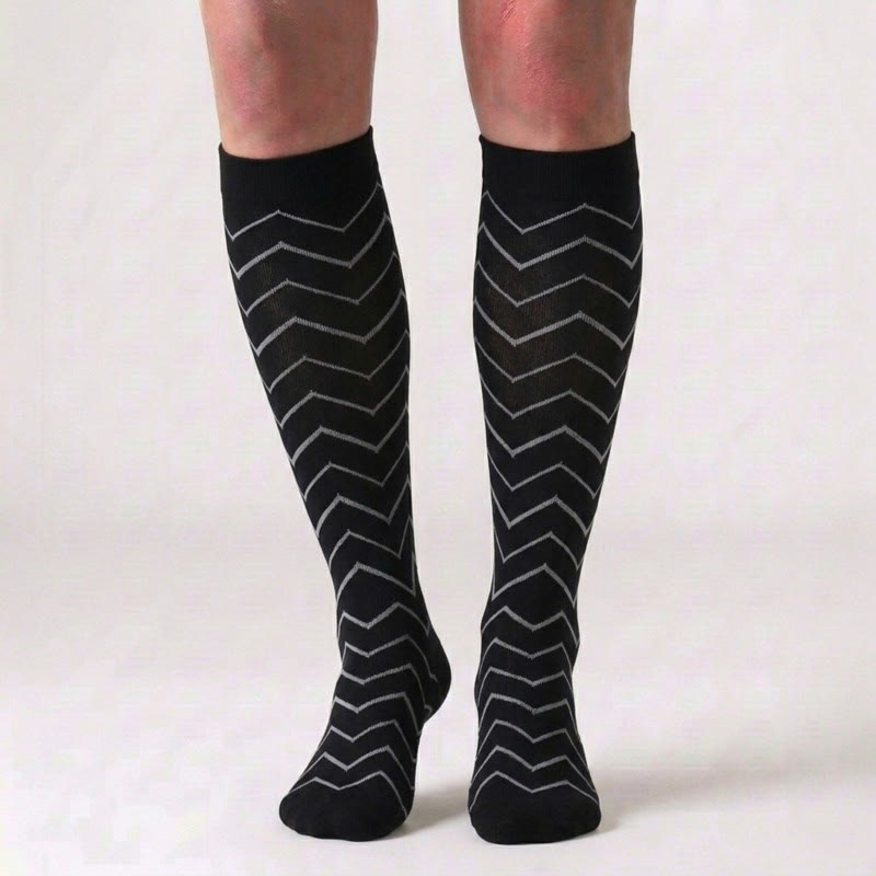 Wave Grid Compression Socks(3 Pairs) - image 3