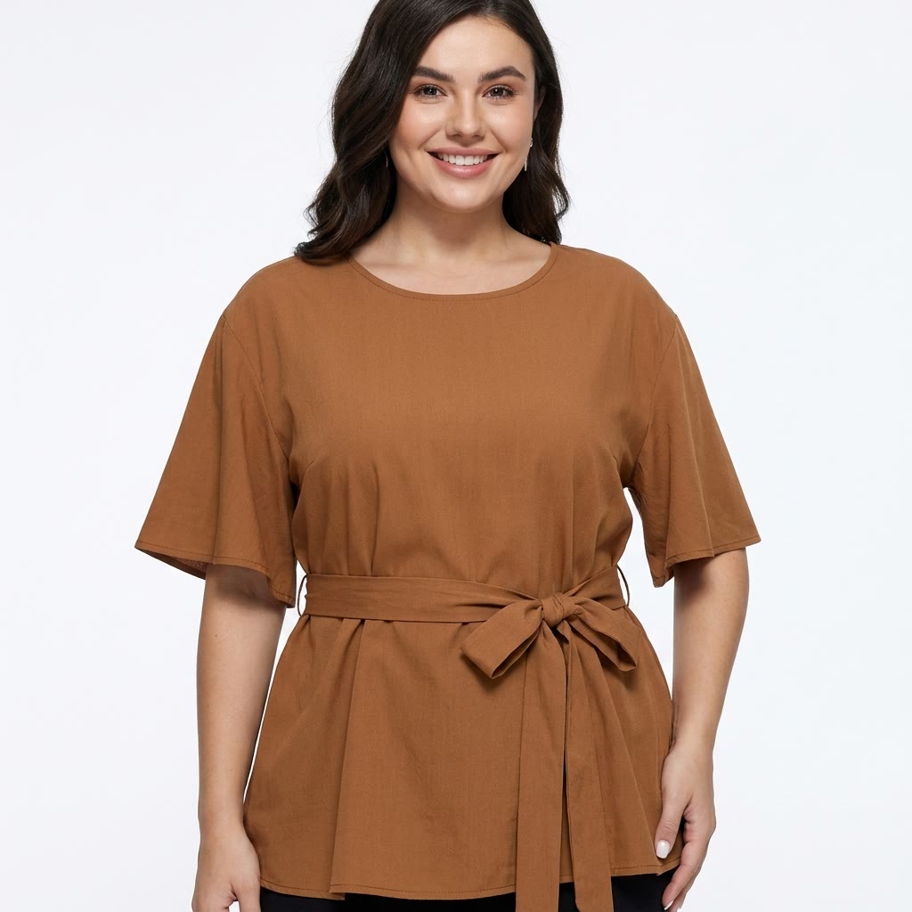 Relaxed Belted Top Wide Leg Pocket Pants Set - image 5