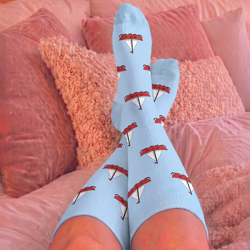 Plus Size Paw Print Compression Socks - image 3