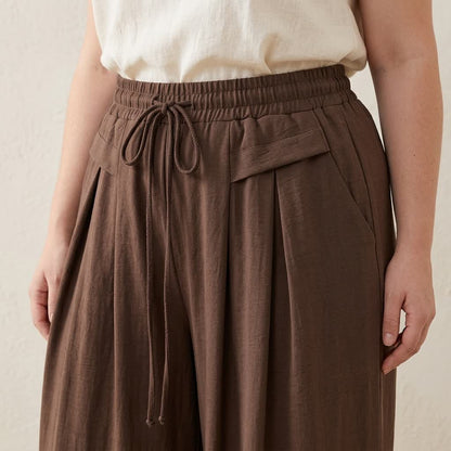 Soft Stretch Wide Leg Casual Pants - image 4