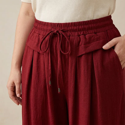 Soft Stretch Wide Leg Casual Pants - image 9