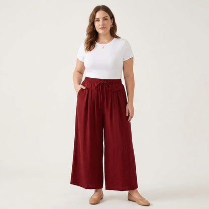 Soft Stretch Wide Leg Casual Pants - image 7