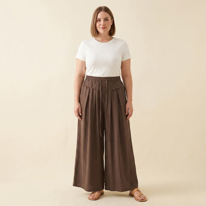 Soft Stretch Wide Leg Casual Pants - image 5