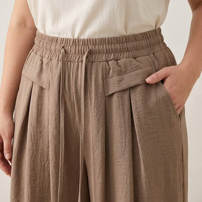 Soft Stretch Wide Leg Casual Pants - image 3