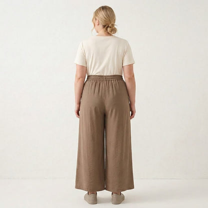 Soft Stretch Wide Leg Casual Pants - image 2
