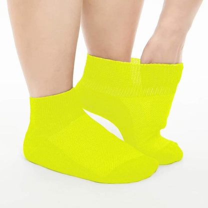 Breathable Cushioned Non-Binding Diabetic Ankle Socks(5 Pairs) - Yellow - EU40-44(US7-10) - image 8