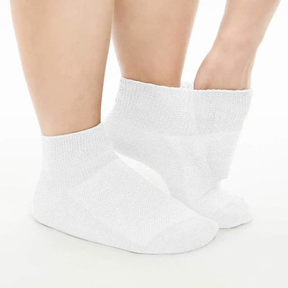 Breathable Cushioned Ankle Socks(5 Pairs) - White - EU40-44(7-10) - image 1