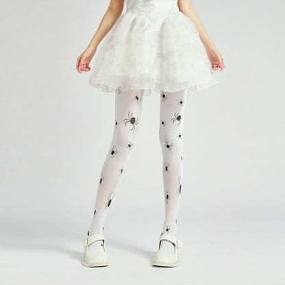 Halloween Spider Print Pantyhose - image 0