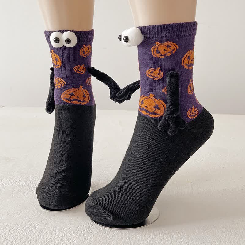 Spooky 3D Eye Halloween Quarter Socks (4 Pairs) - F - EU36-43 (US3-9) - image 6