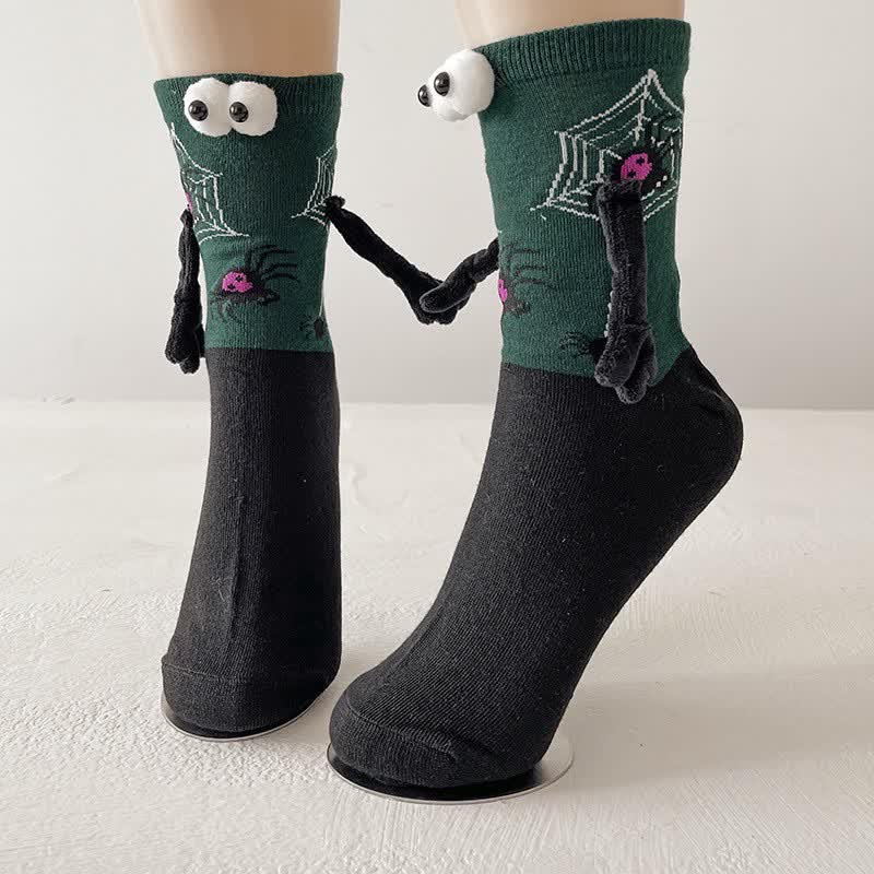 Spooky 3D Eye Halloween Quarter Socks (4 Pairs) - G - EU36-43 (US3-9) - image 9