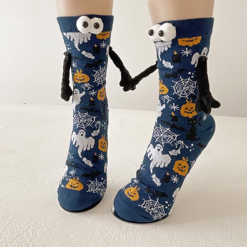 Spooky 3D Eye Halloween Quarter Socks (4 Pairs) - D - EU36-43 (US3-9) - image 4