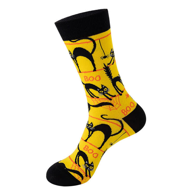 Halloween Moon Witch Crew Socks (4 Pairs) - E - EU36-43 (US3-9) - image 5