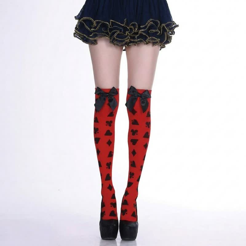 Halloween Bold Thigh High Socks (4 Pairs) - C - EU36-43 (US3-9) - image 3