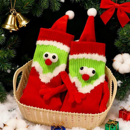 Festive Cartoon Face Polycotton Quarter Socks(4 Pairs) - image 2