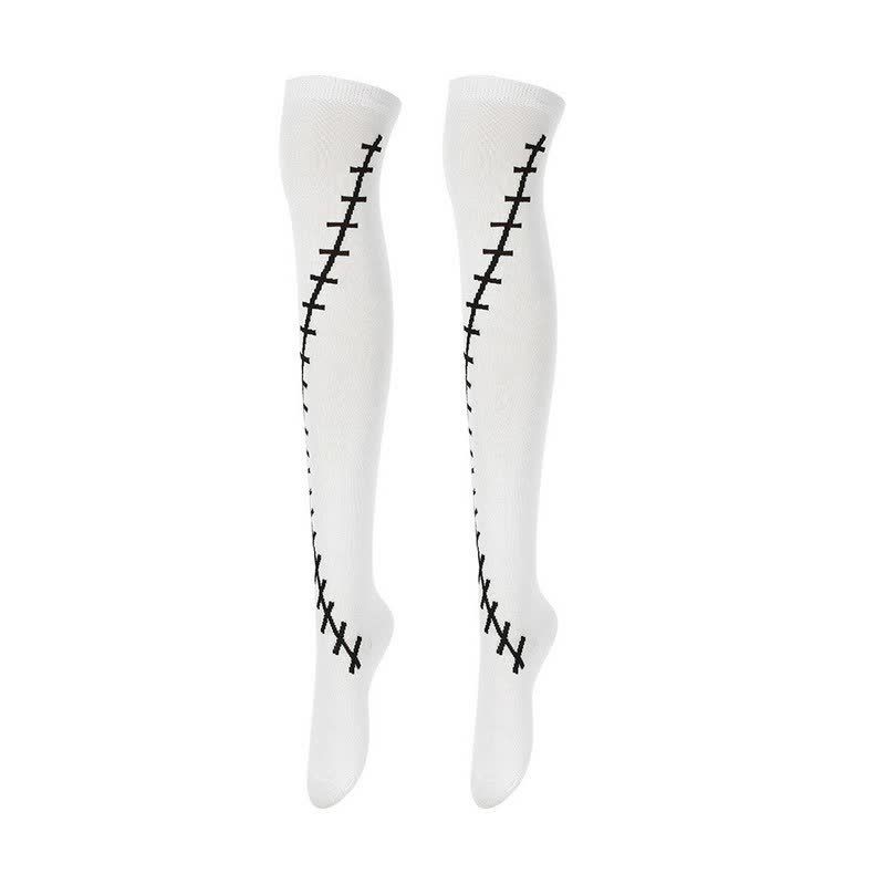 Halloween Party Over Knee Thigh Socks (4 Pairs) - C - EU36-43 (US3-9) - image 3