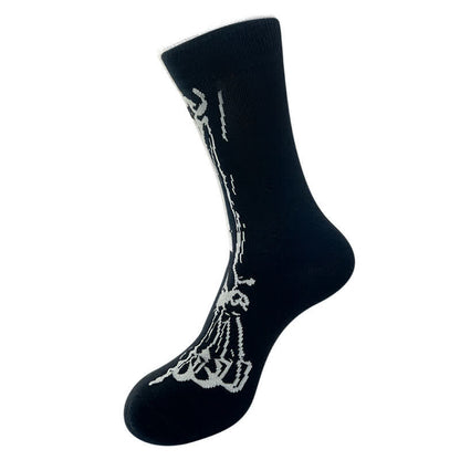 Halloween Spider Web Print Crew Socks (5 Pairs) - E - EU36-43 (US3-9) - image 5