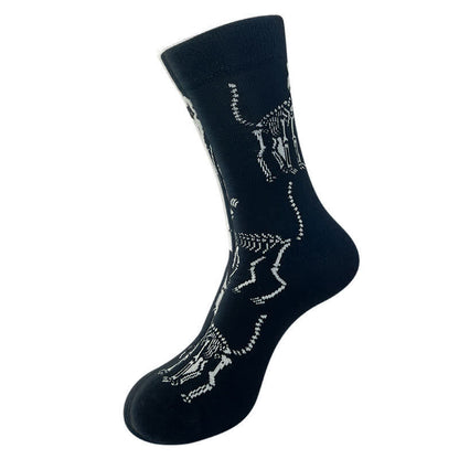Halloween Spider Web Print Crew Socks (5 Pairs) - C - EU36-43 (US3-9) - image 3
