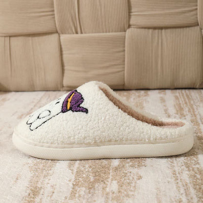 Halloween Witch Ghost Lantern Plush House Slippers - image 6