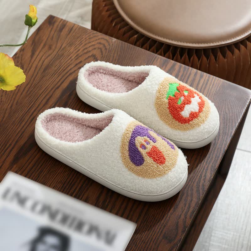 Halloween Pumpkin Plush House Slippers - H - EU44-45(US10-11) - image 7