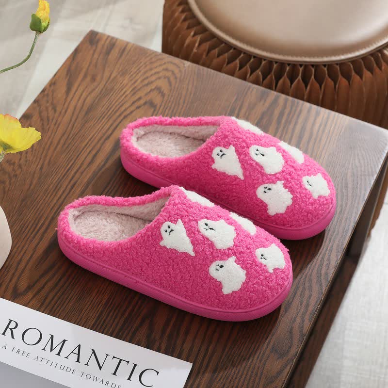 Halloween Minimalist Festive Fuzzy Slippers - D - EU44-45(US10-11) - image 3