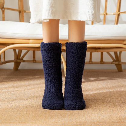 Solid White Fluffy Mid-Calf Slipper Socks (2 Pairs) - image 6