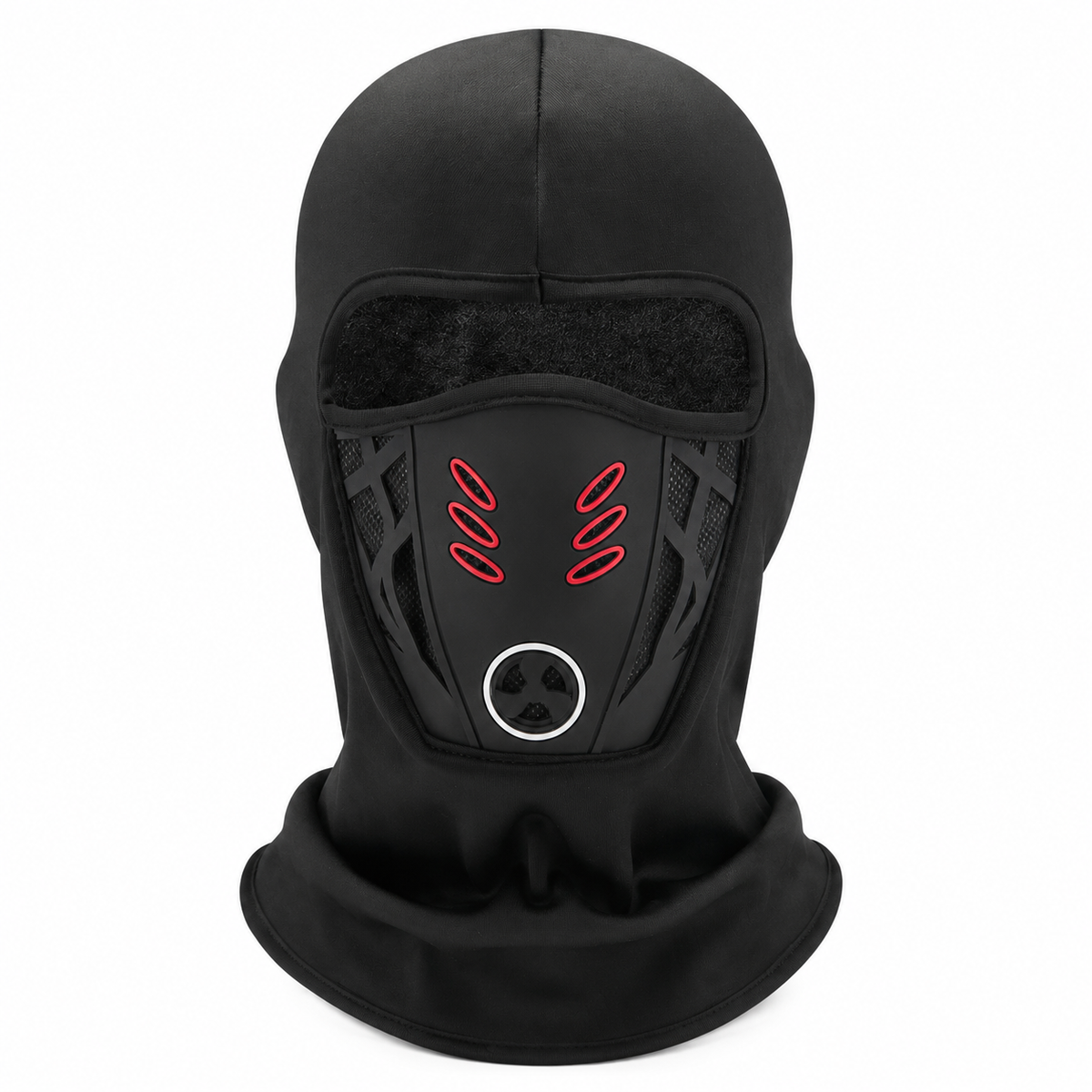 Tactical Fleece Windproof Face Mask - Red - One Size - image 0
